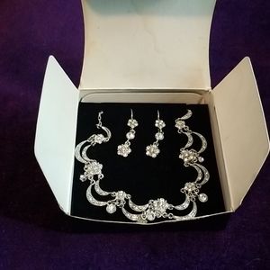 Kenneth Jay lane crystal rhinestone choker set